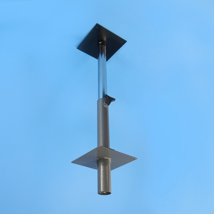 telescopic table leg with gas strut