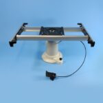 grey nuova mapa telescopic table leg 330mm to 710mm adjustable