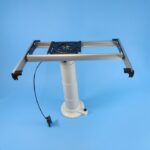 grey nuova mapa telescopic table leg 330mm to 710mm adjustable