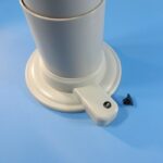 grey nuova mapa telescopic table leg 330mm to 710mm adjustable