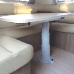 grey nuova mapa telescopic table leg 330mm to 710mm adjustable