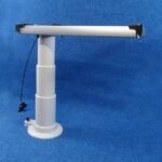 grey nuova mapa telescopic table leg 330mm to 710mm adjustable