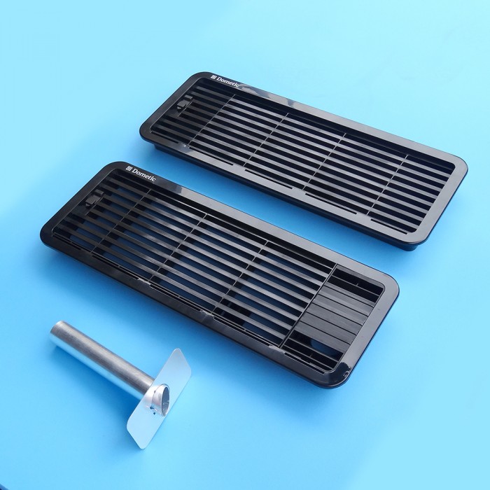 as1625 b: dometic vent kit (black) for fridges up to 100l