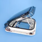 camec skylight plus with internal blind & led 400x400mm