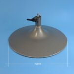 wineglass table leg, grey, complete