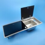 dometic slimline 2 burner stove with sink (760x325mm)