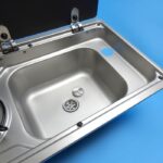 dometic slimline 2 burner stove with sink (760x325mm)