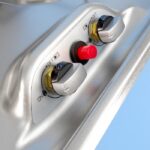 sphere 2 burner gas cooktop with glass lid (480w x 370d)