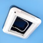 camec skylight plus with internal blind & led 400x400mm