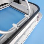 camec skylight plus with internal blind & led 400x400mm