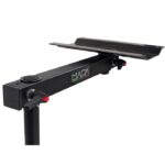 nuova mapa onda wall mounted swivel table leg black anodised