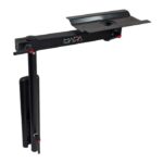 nuova mapa onda wall mounted swivel table leg black anodised