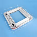 camec skylight plus with internal blind & led 400x400mm