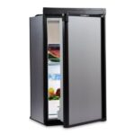door only suit dometic rm2553 / rm2555 fridges (black trim)