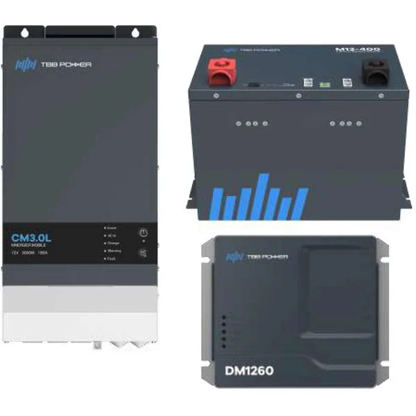 tbb power m12 inverter pack (3000w / 60a dc dc / 1 x 400ah battery)