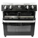 Voyager 4500 2 Burner Hob Oven with Ignition Black