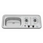 Dometic SMEV 2 burner combi(9103301310 ) c/w piezo, no tap hole