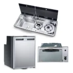 Dometic Fridge, Grill, Hob/Sink Unit Bundle (Sink on Left, 9722 Model)